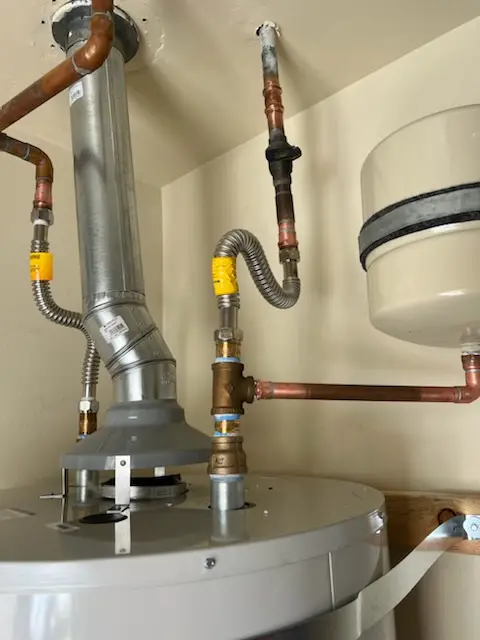 Water heater installation and plumbing repair in Cameron Station